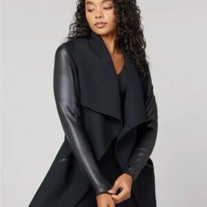 SPANX Black Drape Cape Jacket